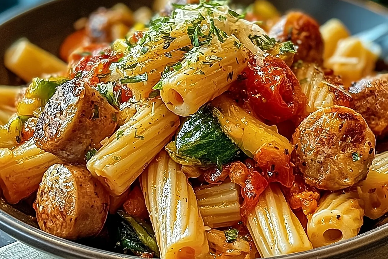 Delicious Chicken Sausage Pasta in Creamy Sauce