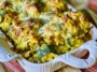 Homemade Chicken Zucchini Casserole Fresh Out of the Oven