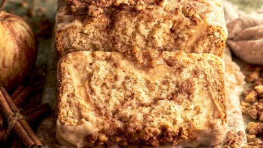 Cinnamon Apple Bread Fresh Out of the Oven