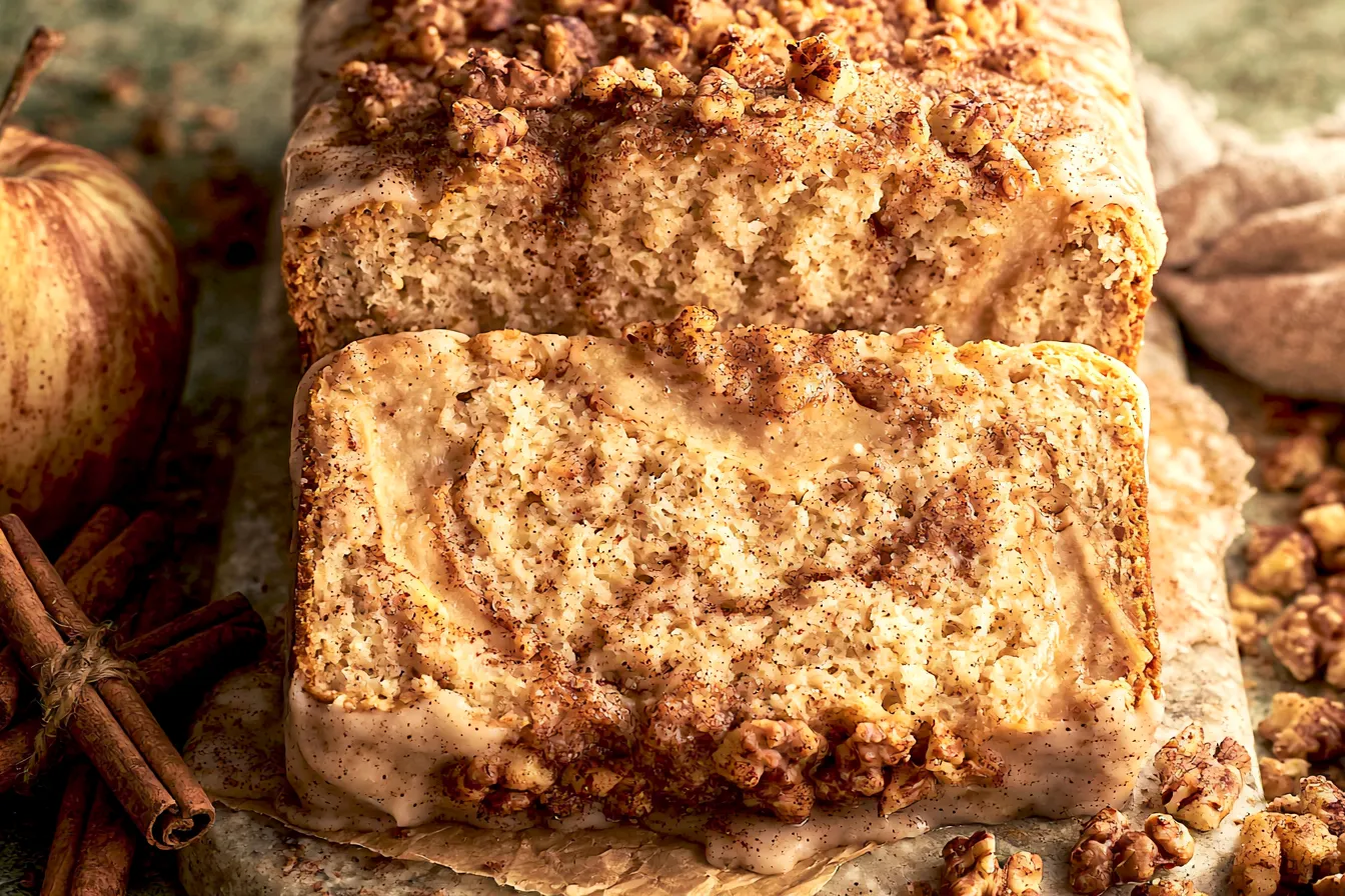 Cinnamon Apple Bread Fresh Out of the Oven
