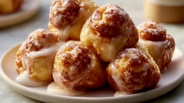 Delicious Cinnamon Roll Bites Freshly Baked