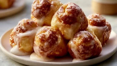 Delicious Cinnamon Roll Bites Freshly Baked