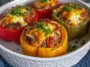 Classic Stuffed Peppers on a Plate