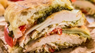 Homemade Copycat Starbucks Turkey Pesto Sandwich