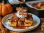 Cozy Pumpkin Spice French Toast Casserole Served Warm