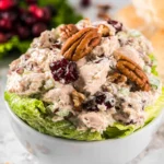 Cranberry Pecan Chicken Salad in a Bowl