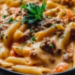Creamy Beef Pasta Easy and Quick Recipe - Deliciously Simple! 15 Creamy Beef Pasta in a Bowl - Easy and Quick Recipe