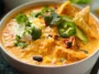Creamy Chicken Tortilla Soup in a Bowl
