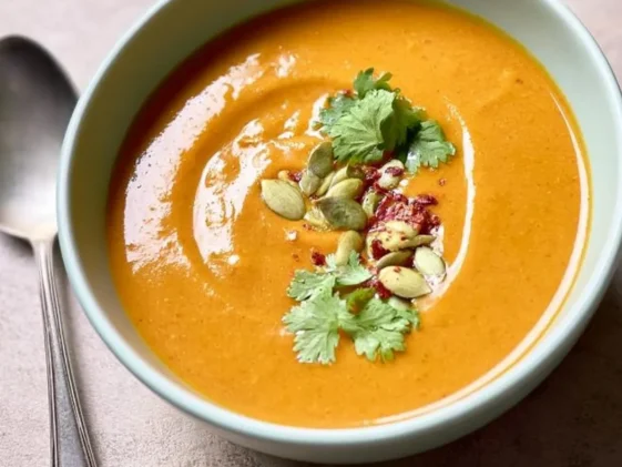 Creamy Pumpkin and Red Lentil Soup: A Cozy Bowl of Goodness