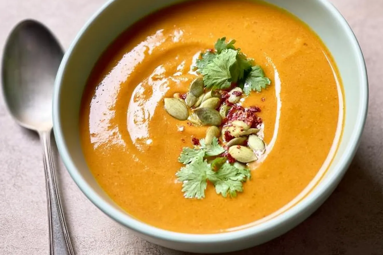 Creamy Pumpkin and Red Lentil Soup: A Cozy Bowl of Goodness