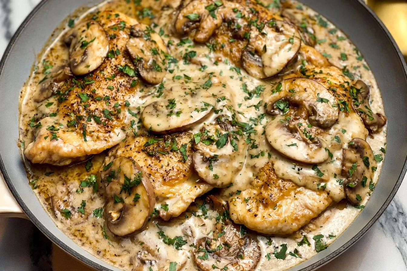 Creamy White Wine Mushroom Chicken: A Delightful Dinner Idea 4 Creamy White Wine Mushroom Chicken