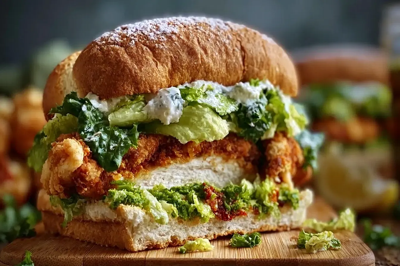Crispy Chicken Caesar Sandwich Ready to Eat