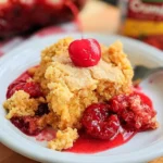 Crock Pot Dump Cake | Cherry Dump Cake in a Slow Cooker