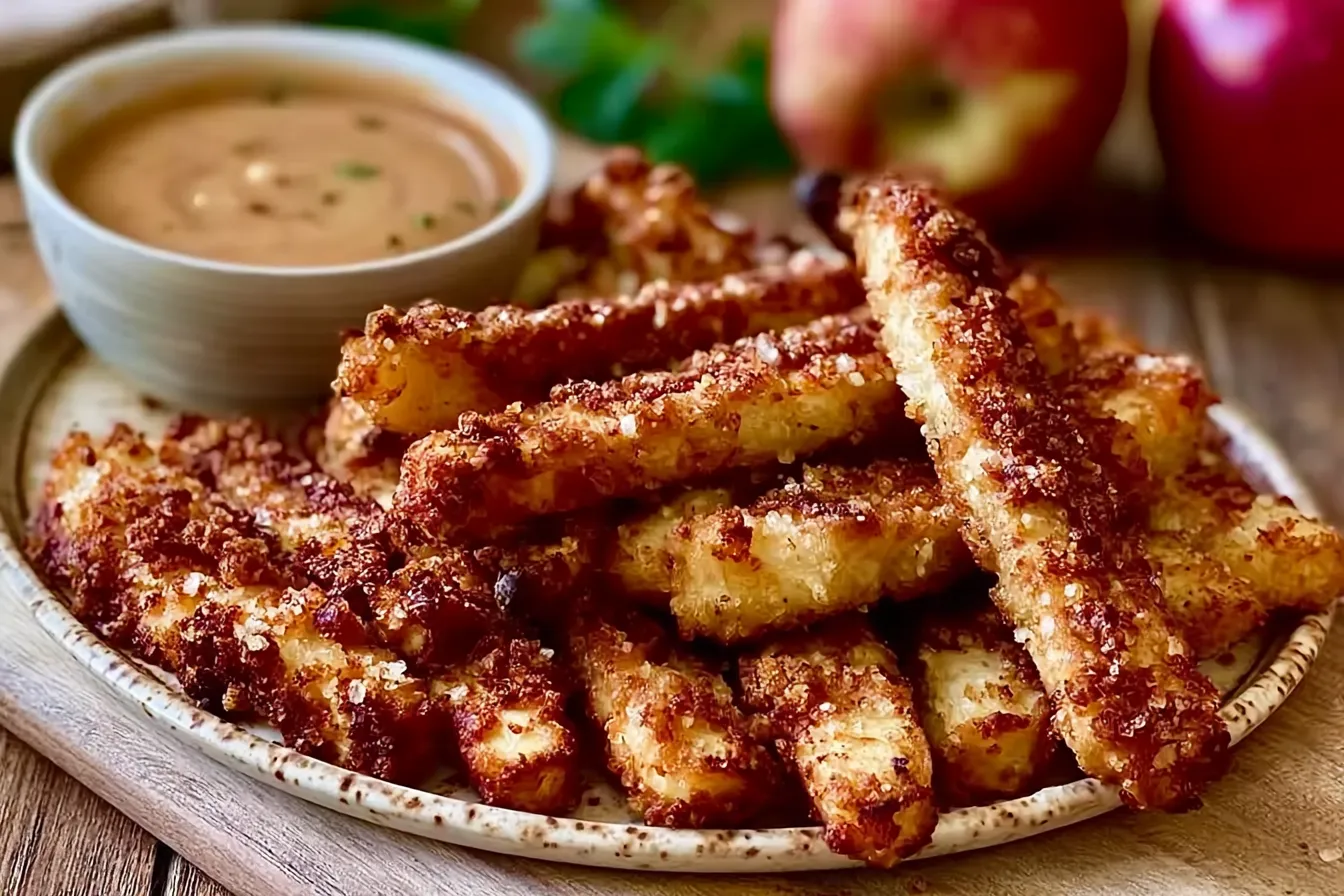 Crunchy Air Fryer Apple Fries: Delightful Snack in Crisp Perfection 4 Crunchy Air Fryer Apple Fries Delightful Snack Easy Crisp Perfection