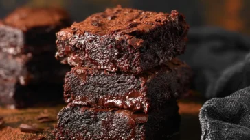 Death by Chocolate Brownies on a Plate