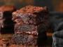 Death by Chocolate Brownies on a Plate