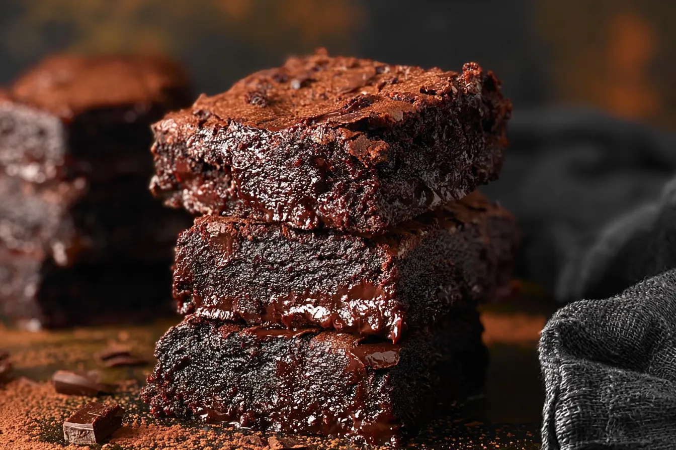 Death by Chocolate Brownies: Indulgence at Its Finest 3 Death by Chocolate Brownies on a Plate