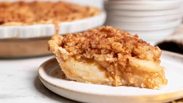 Dutch Pear Pie Freshly Baked