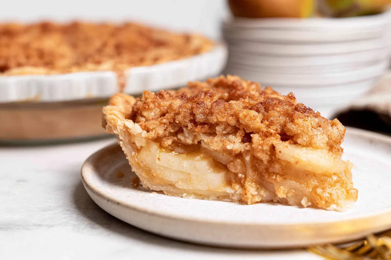 Dutch Pear Pie Freshly Baked