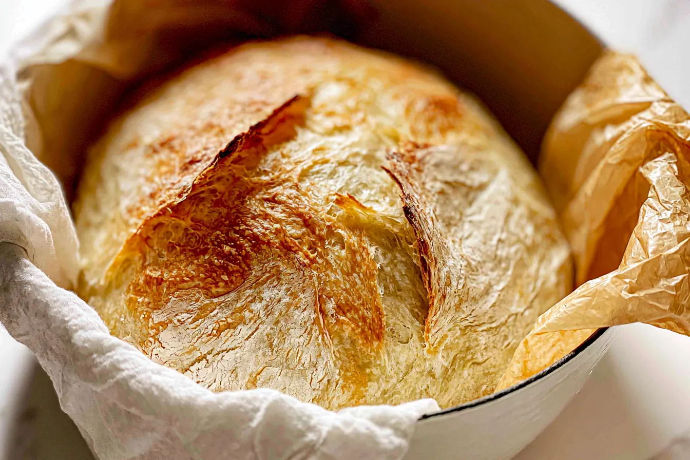 Easiest No-Knead Crusty Artisan Bread Freshly Baked