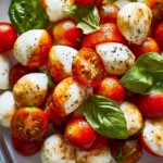 Easy and Best Caprese Salad with Cherry Tomatoes Recipe Delight 15 Vibrant Easy Caprese Salad with Cherry Tomatoes