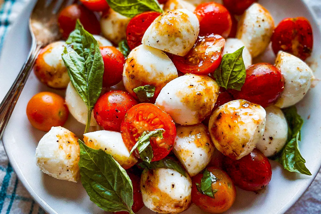 Easy and Best Caprese Salad with Cherry Tomatoes Recipe Delight 4 Easy and Best Caprese Salad with Cherry Tomatoes Recipe
