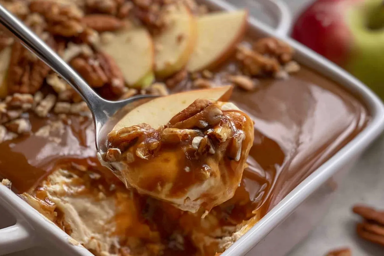 Easy caramel apple cheesecake dip recipe 