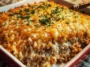 Easy Cheesy Beef and Rice Casserole - Delicious Comfort Food