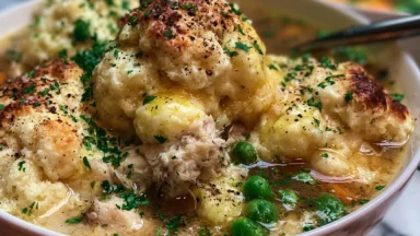 Easy Chicken and Dumplings with Hearty Broth and Dumplings