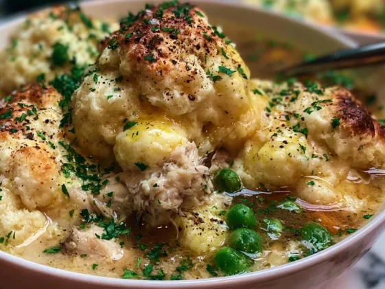 Easy Chicken and Dumplings with Hearty Broth and Dumplings