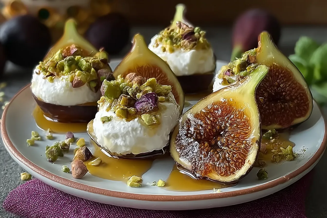 Easy Figs with Ricotta, Pistachios, and Honey Recipe Delight 4 Easy Figs with Ricotta, Pistachios, and Honey Recipe