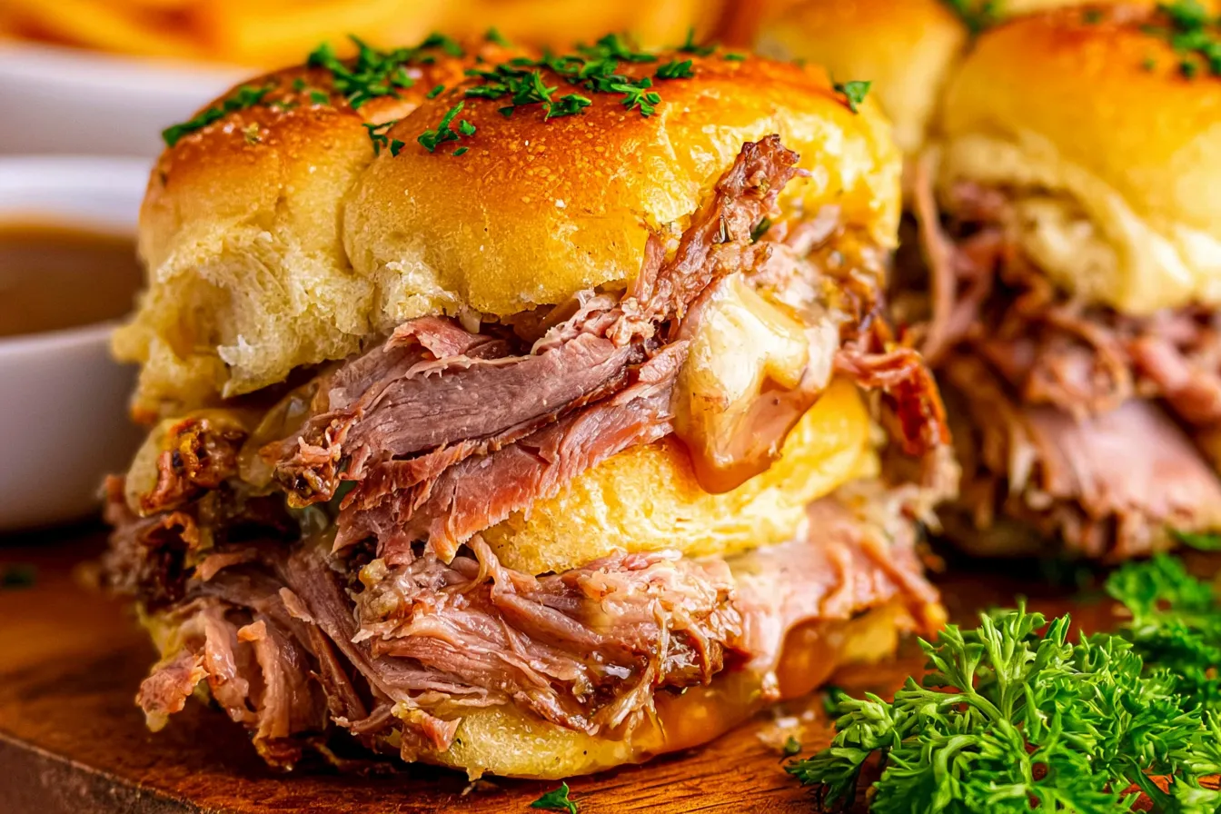 Easy French Dip Sliders Recipe 