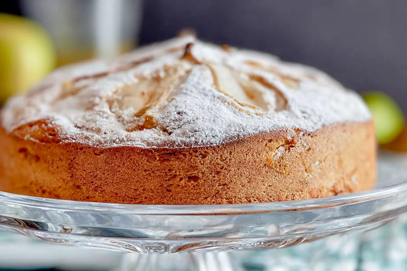 Delicious Slice of Easy Italian Pear Cake