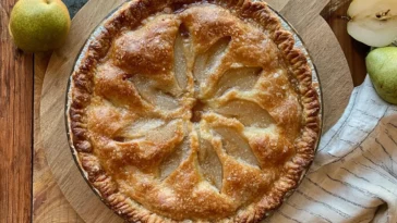 Easy Pear Pie Freshly Baked