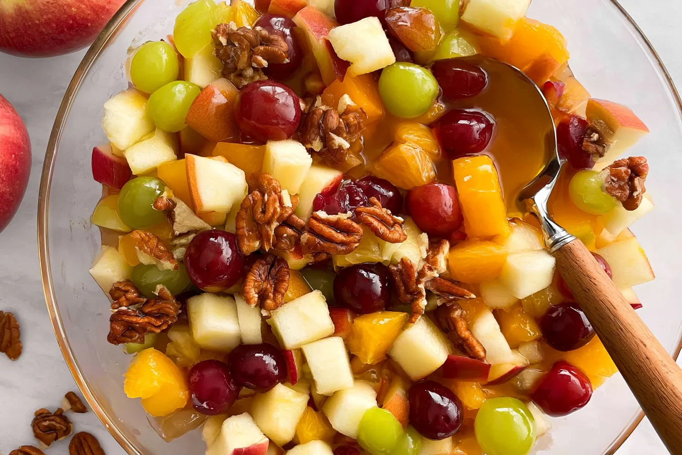 Vibrant Fall Fruit Salad Ready to Serve