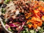 Fall Harvest Salad Ingredients and Presentation