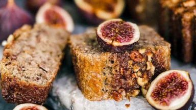 Homemade Fig Bread with Fresh Figs - A Sweet Delight