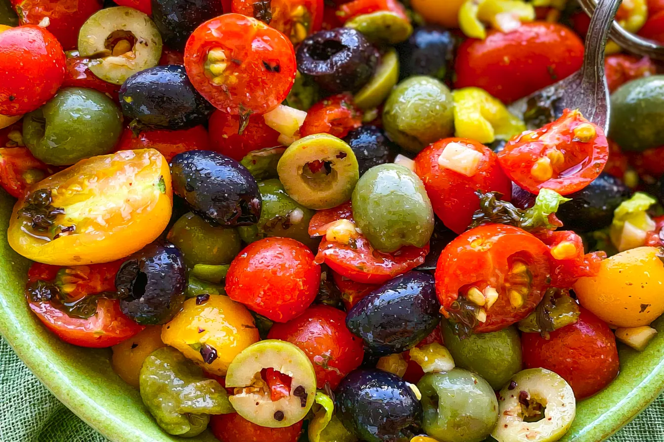 Fresh Cherry Tomato Salad with Olives