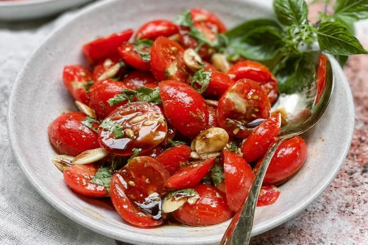 Fresh Marinated Tomatoes with Balsamic Vinaigrette Delight 3 Fresh Marinated Tomatoes with Balsamic Vinaigrette