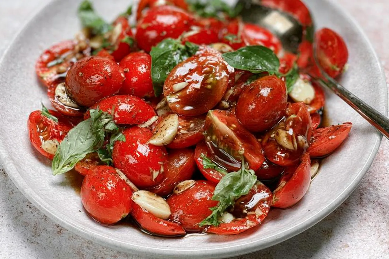 Fresh Marinated Tomatoes with Balsamic Vinaigrette Delight 4 Fresh Marinated Tomatoes with Balsamic Vinaigrette