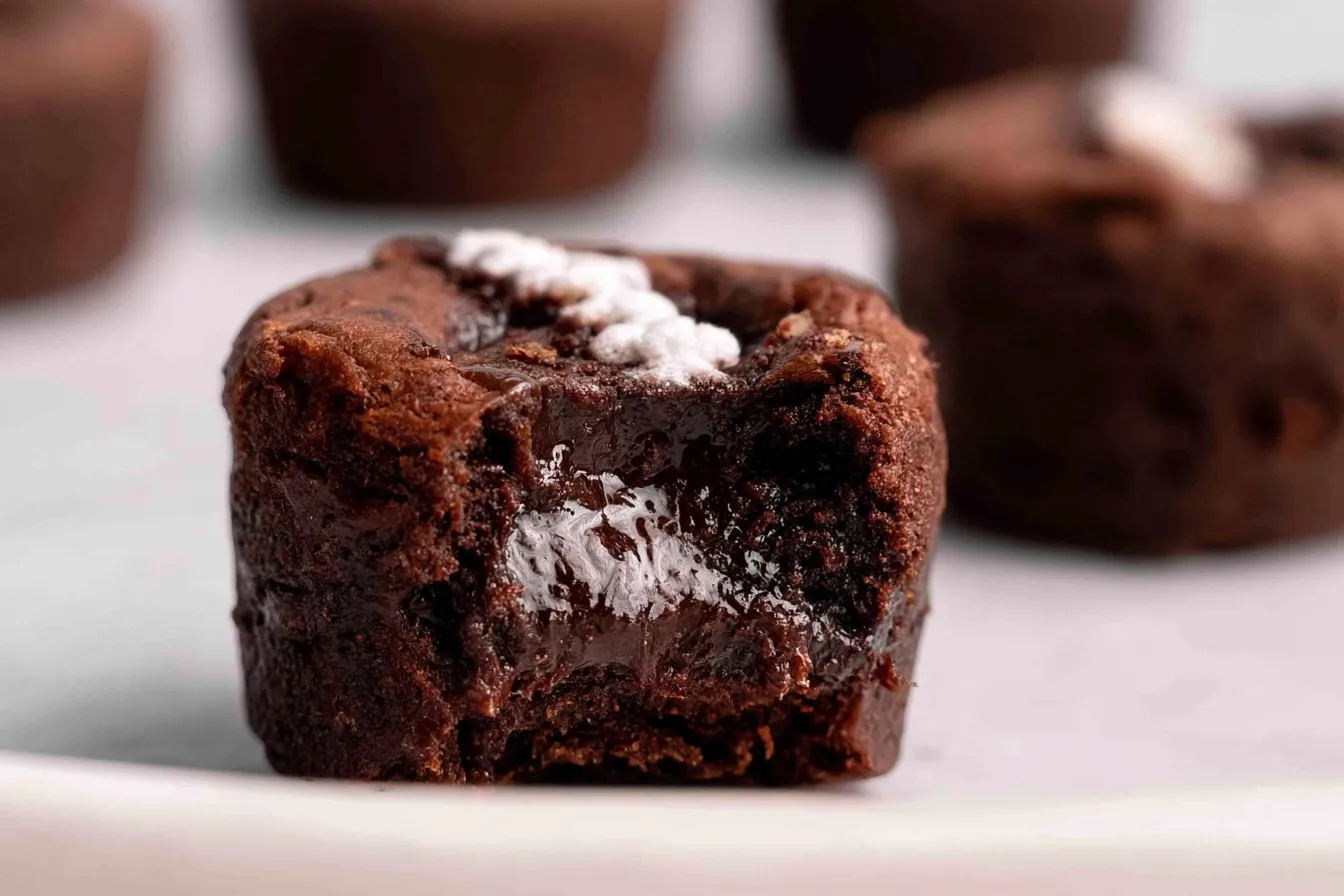 Fun Mini Fudgy Football brownie bites 