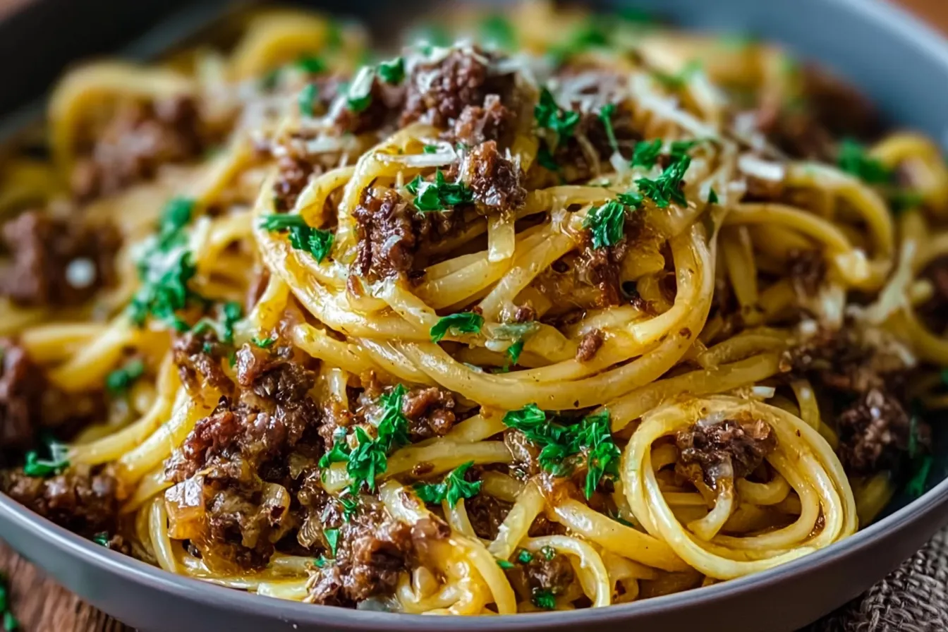 Savory Garlic Butter Beef Pasta – Decadent Dinner Idea