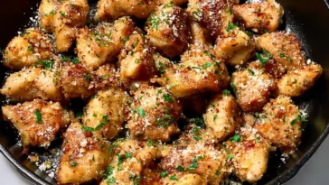 Garlic Parmesan Chicken Bites - Delicious Snack Recipe