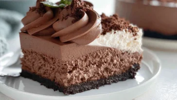 Decadent Gluten-Free Chocolate Mousse Cake Slice