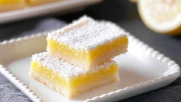 Delicious Gluten Free Lemon Bars Perfectly Cut
