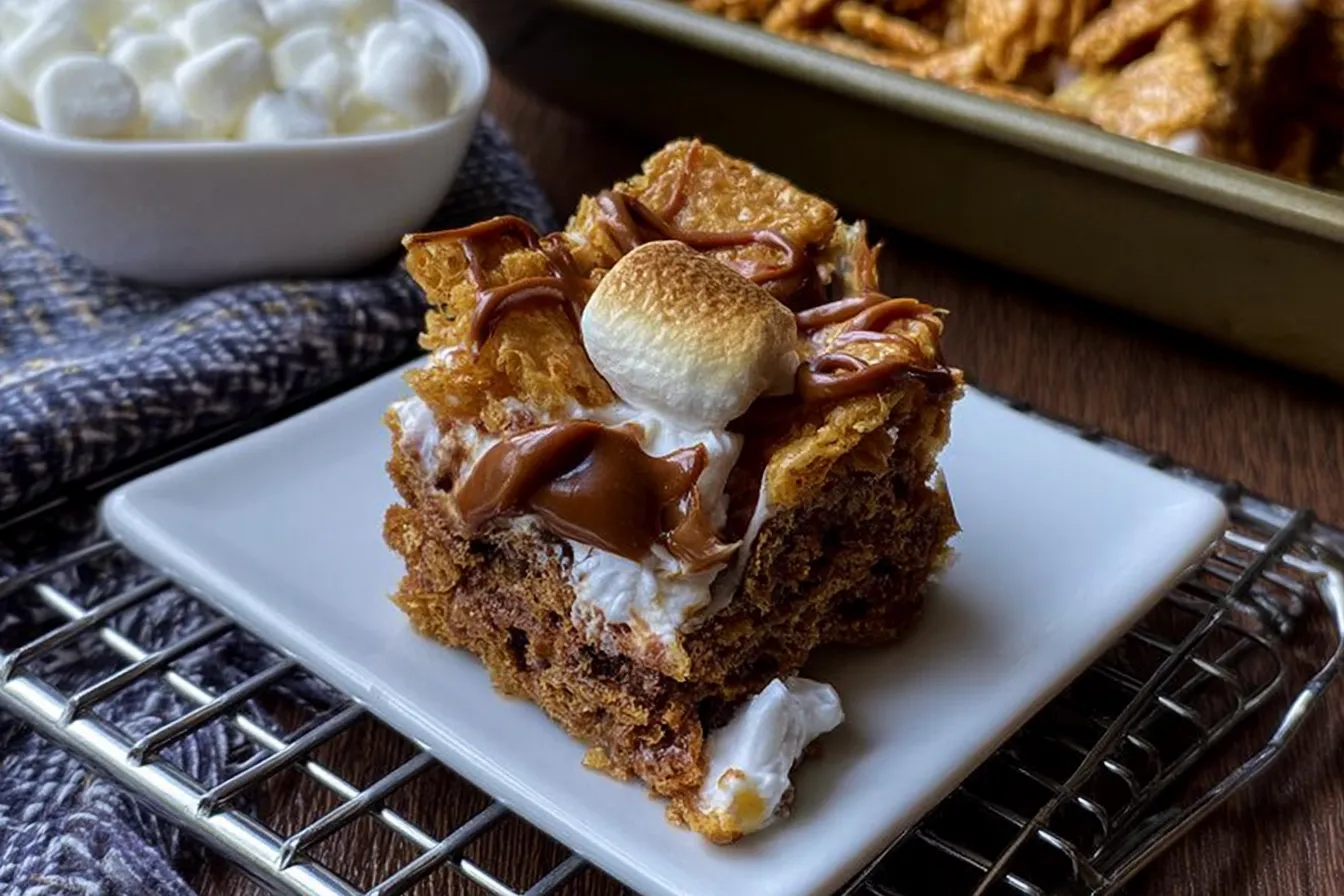 Golden Grahams S’mores Bars Ready to Enjoy
