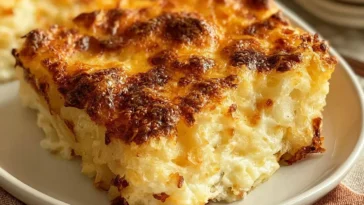 Delicious Grandma’s Hash Brown Casserole Ready to Serve