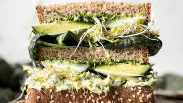Vibrant Green Goddess Sandwich Ready to Enjoy