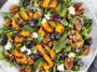 Grilled Peach Salad on a Rustic Plate