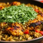 Hatch Chili Chicken and Rice Skillet - Easy Meal Prep